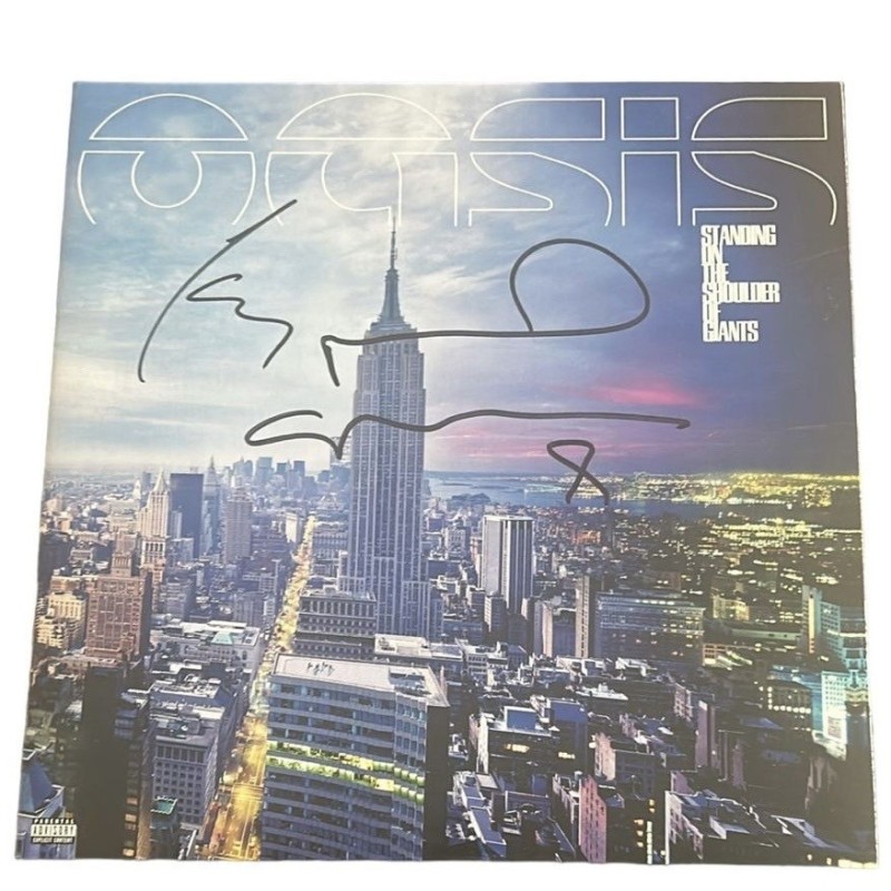 Oasis Signed 'Standing On The Shoulders Of Giants' Vinyl LP