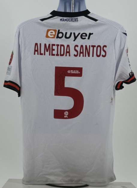 Ricardo Almeida Santos' Bolton Wanderers Signed Match Worn Shirt, vs Birmingham City