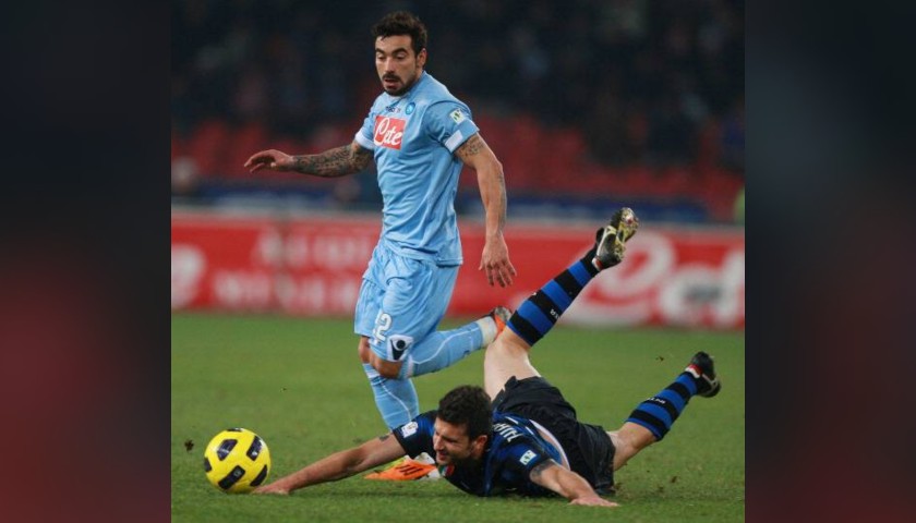 Lavezzi's Worn and Unwashed Shirt, Napoli-Inter 2011 
