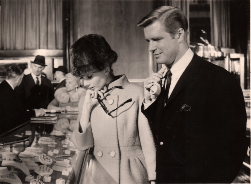 Audrey Hepburn & George Peppard in Breakfast at Tiffany's, 1961