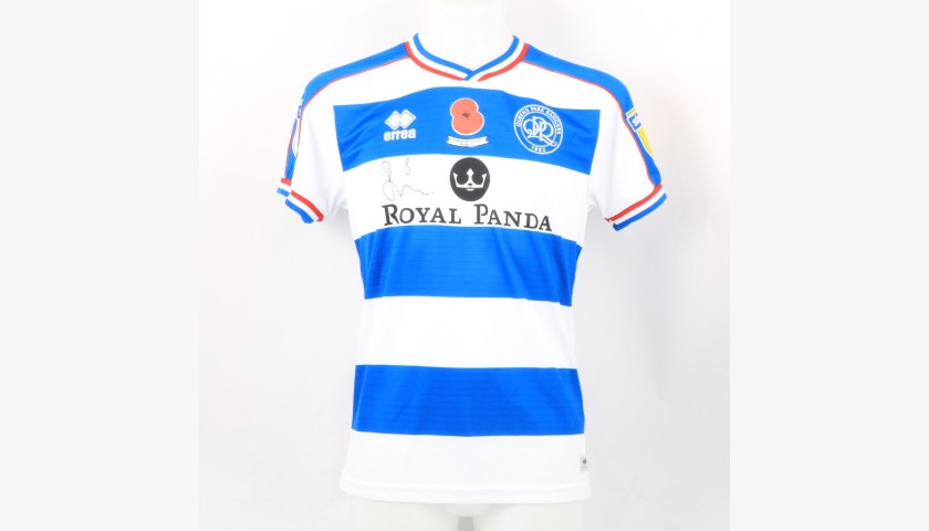 Cousins' Queens Park Rangers Match-Issued Signed Poppy Shirt 
