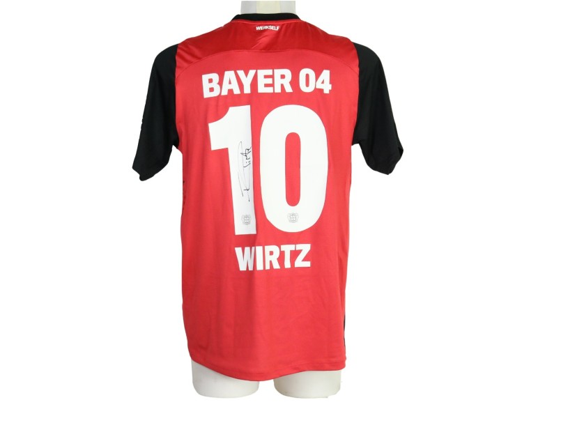 Wirtz's Bayer Leverkusen Signed Match-Worn Shirt, 2024/25