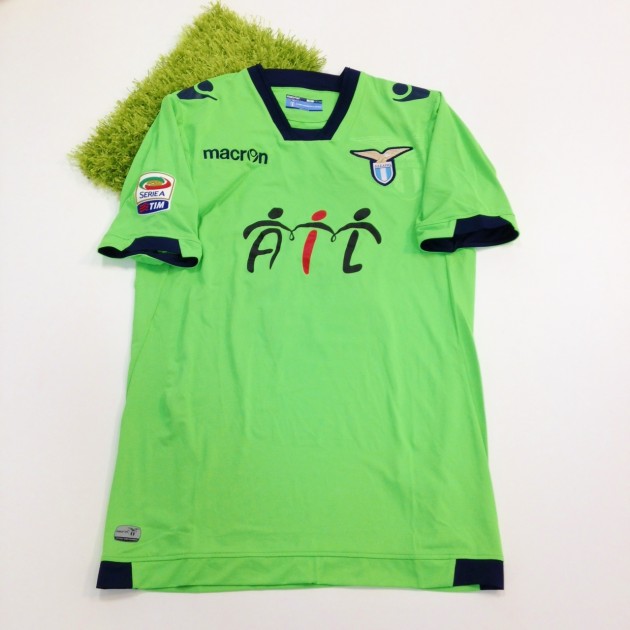 Marchetti match worn shirt, Chievo Verona-Lazio Serie A 2014/2015 - signed
