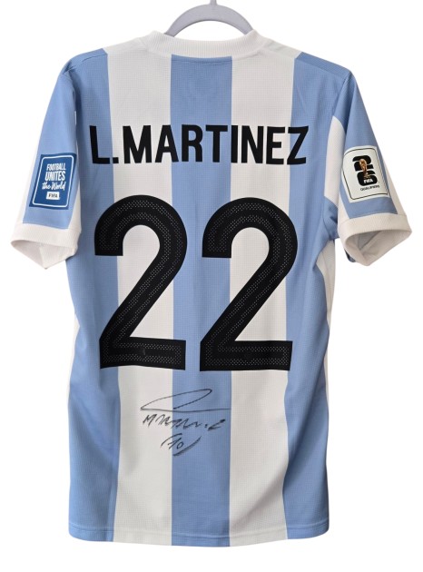 Lautaro Martínez's "50 Years Special" Signed Match-Issued Shirt, Argentina vs Peru WC 2026 Qualifiers
