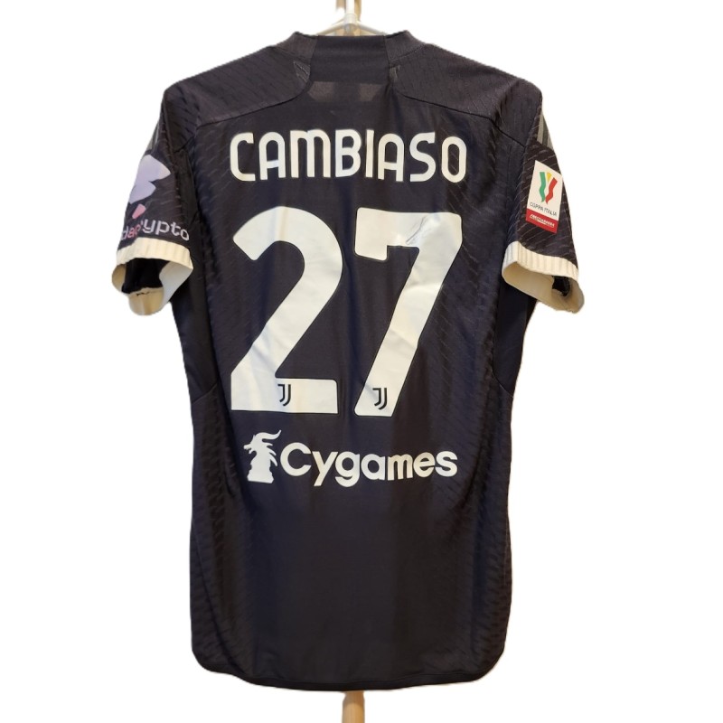 Cambiaso's Juventus 2023/24 Match Worn Shirt vs Lazio
