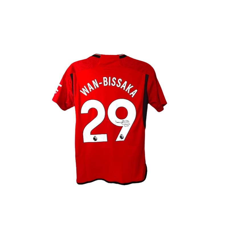 Aaron Wan-Bissaka's Manchester United 2023/24 Signed Replica Shirt