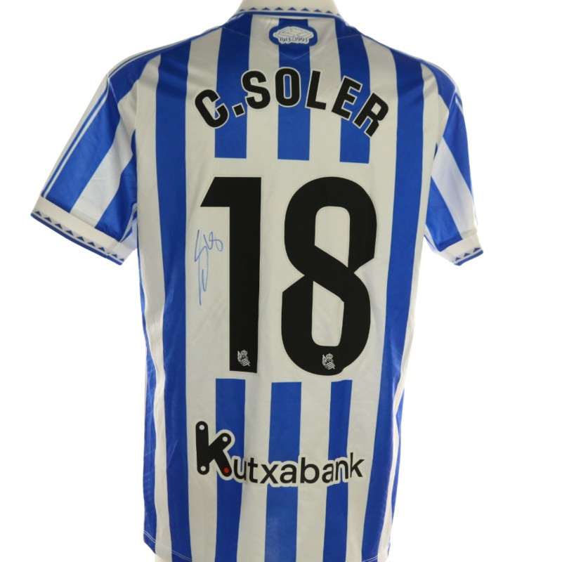 Soler's Signed Unwashed Shirt, Real Sociedad vs Deportivo Alavés 2026