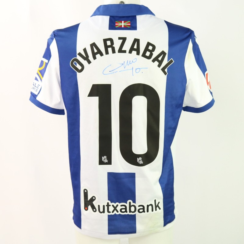 Oyarzabal's Signed Unwashed Shirt, Real Sociedad vs Barcelona 2024