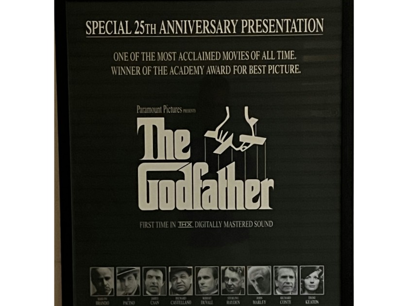 The Godfather 25th Anniversary Cast Signed Poster Autographed by Al Pacino & Robert De Niro