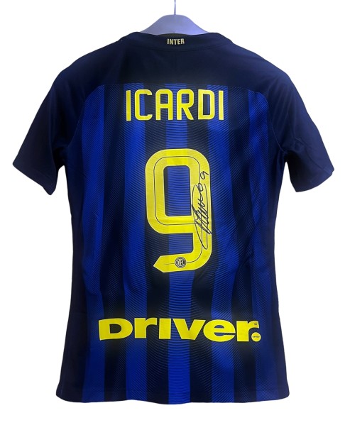 Maglia indossata FC Inter Serie A 2016-17 di Mauro Icardi, vs Bologna - Autografata