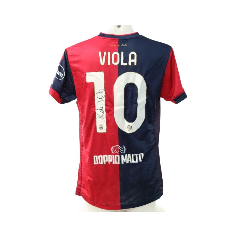 Viola's Signed Unwashed Shirt, Cagliari vs Hellas Verona 2024