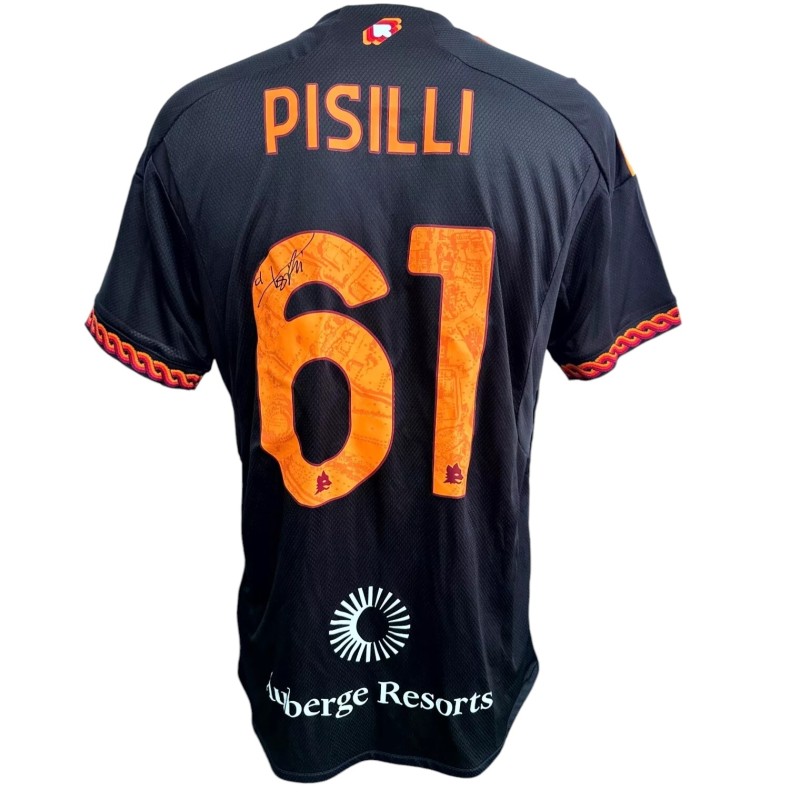 Pisilli Official Roma Signed Shirt, 2023/24 