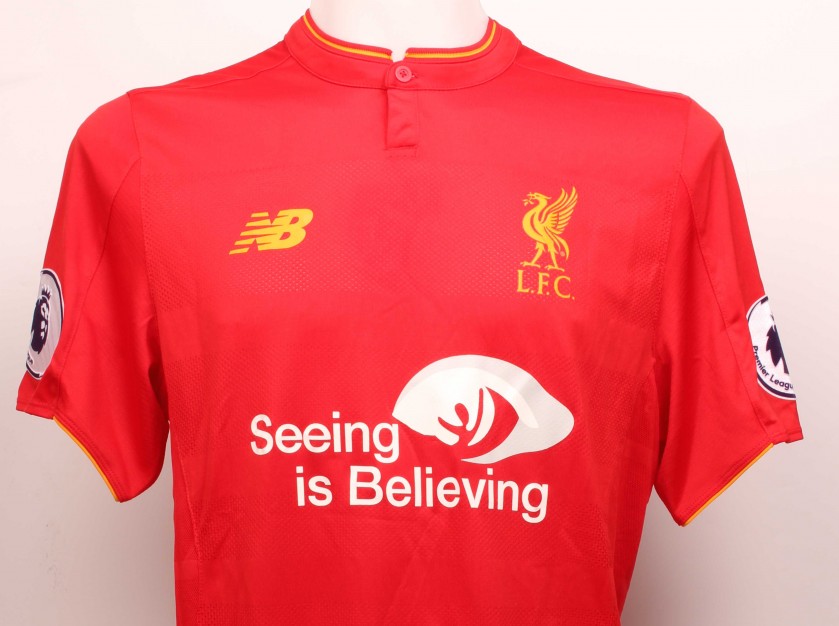 Roberto Firmino Signed Limited Edition ‘Seeing is Believing’ 16/17 Liverpool FC shirt