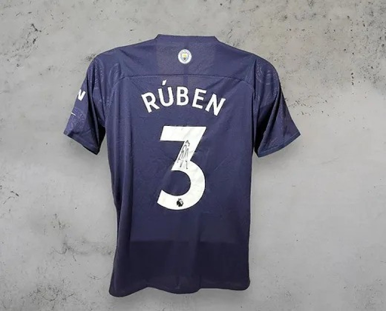 Rúben Dias' Manchester City 2021/22 Signed Official Third Shirt