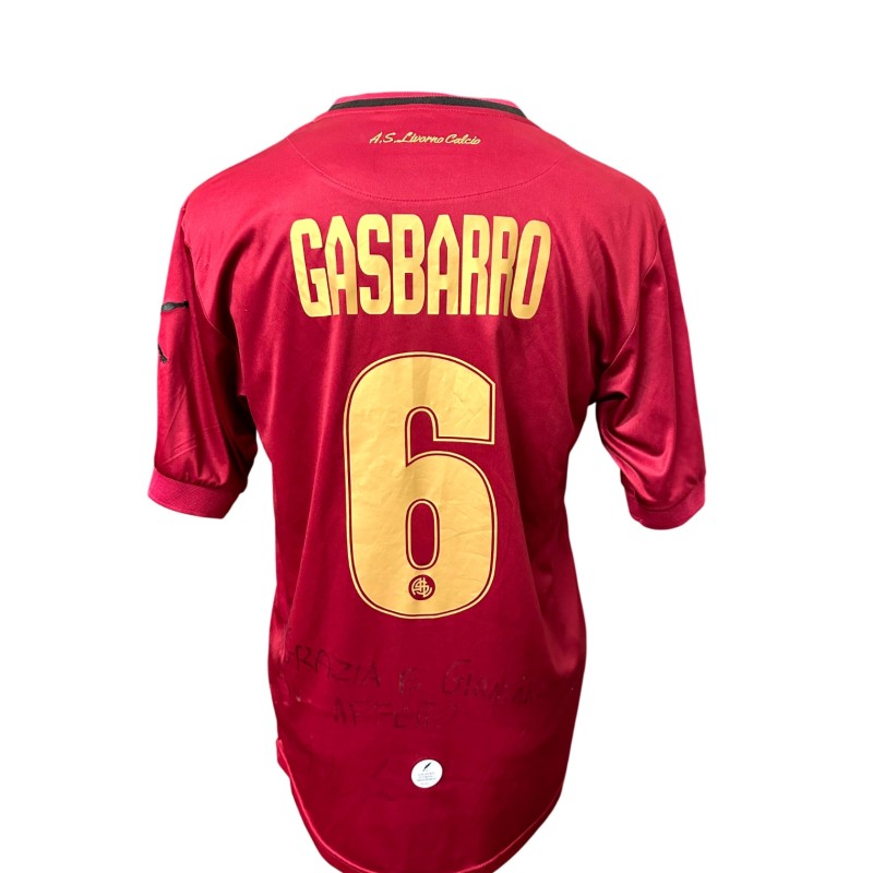 Gasbarro's Livorno Signed Issued Shirt, 2015/16