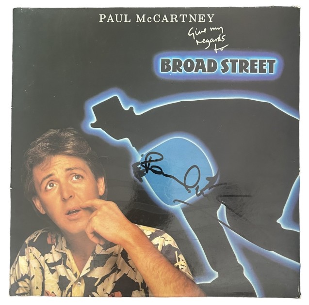 Paul McCartney Signed Give My Regards To Broad Street Vinyl LP