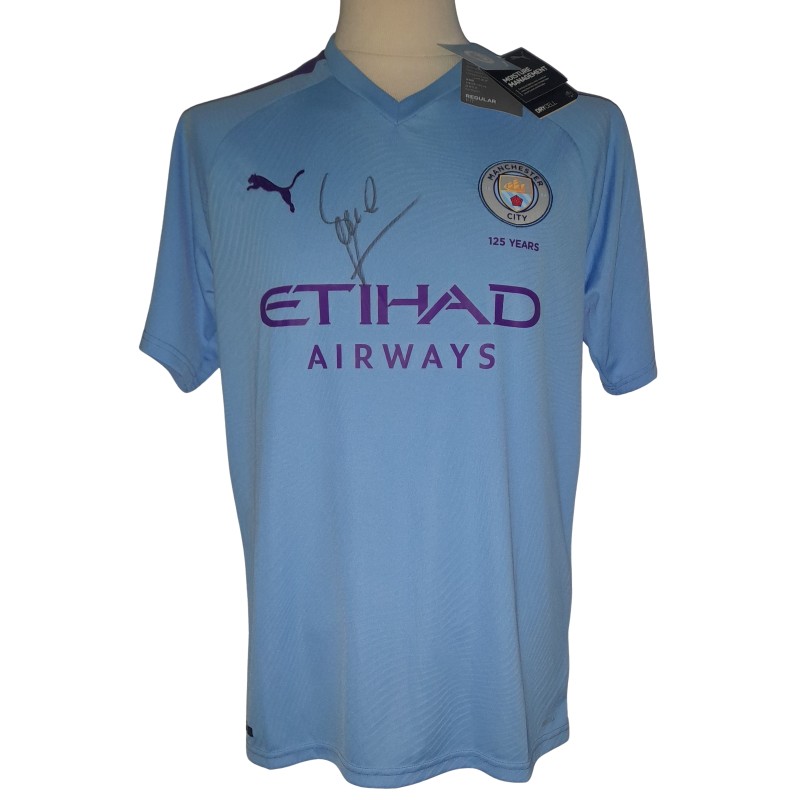 La maglia ufficiale del Manchester City firmata da David Silva