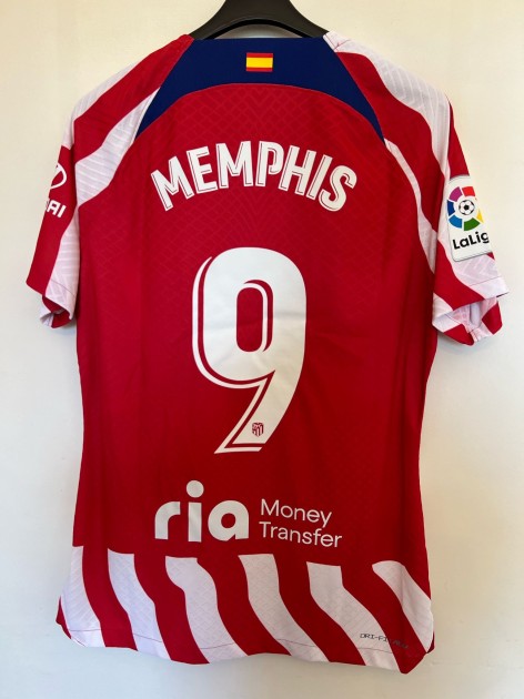 Depay's Atletico Madrid Match Shirt, 2022/23