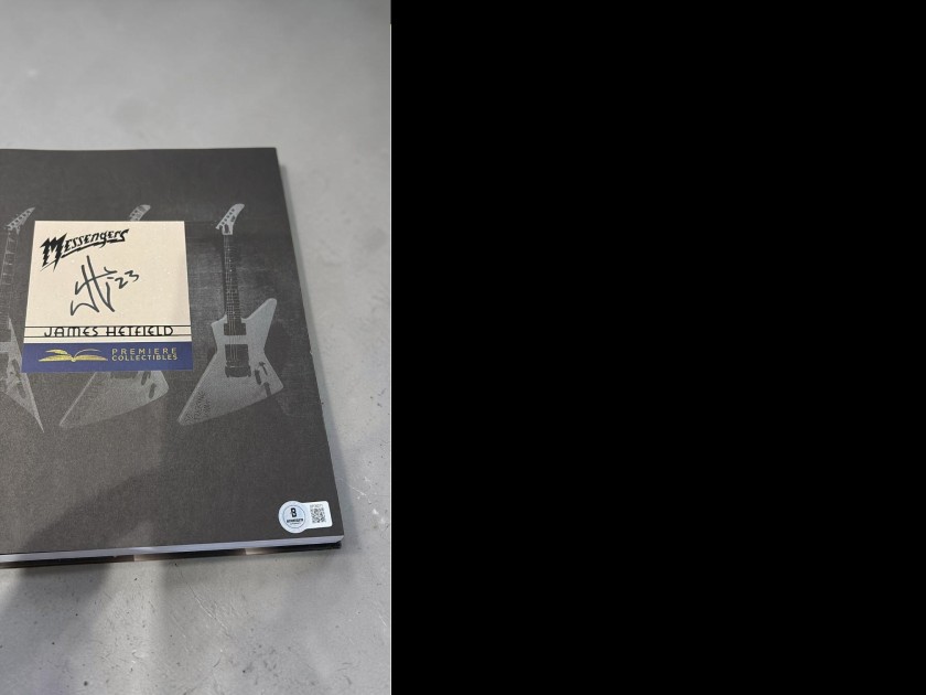 James Hetfield Metallica Signed Book 