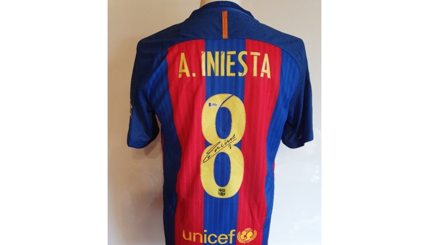 Iniesta's FC Barcelona Signed Shirt