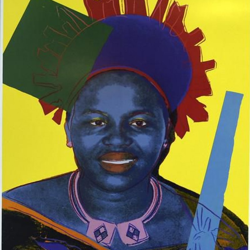 Andy Warhol Queen Ntombi Twala Of Swaziland Signed Lithograph NO RESERVE