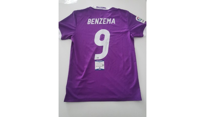 Karim Benzema Hand Signed 2023 Home Real Madrid Jersey (Beckett