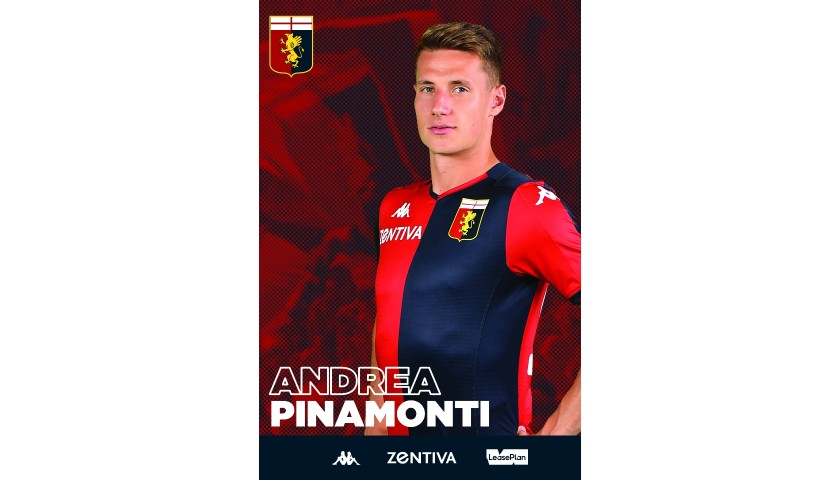 Maglia Pinamonti indossata Genoa-Sampdoria, Special Gaslini