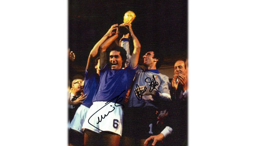 Photograph Signed by Claudio Gentile and Dino Zoff - 1982 World Cup