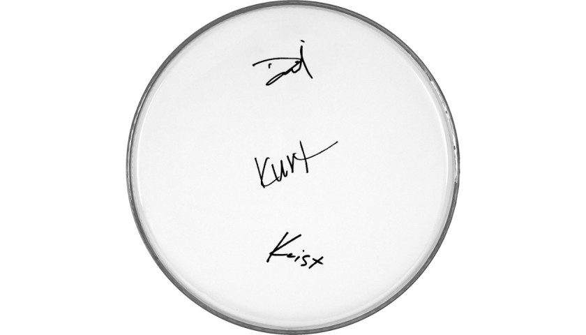 Nirvana Drumhead with Digital Autographs 