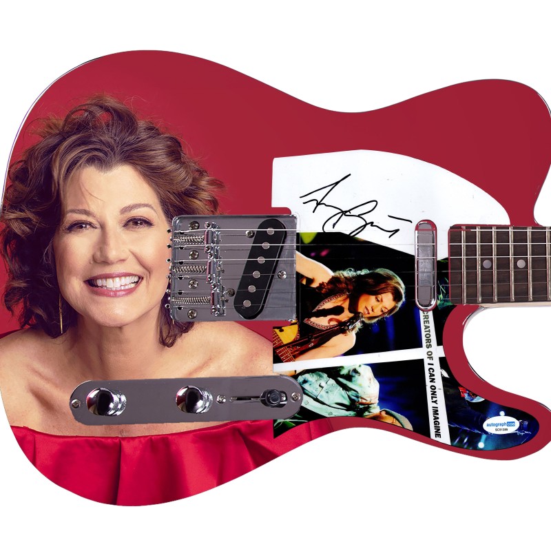 Amy Grant Signed 'Gleaming Grace' Custom Graphics Guitar