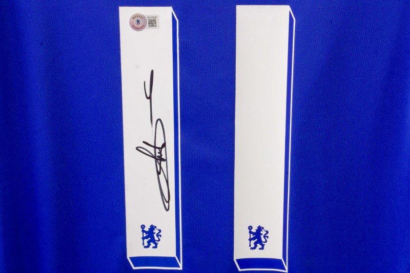 Exclusive Memorabilia Chelsea 2014-15 Didier Drogba Signed Jersey