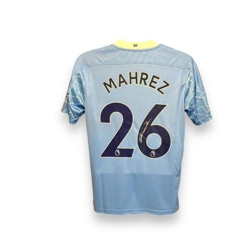 Maglia ufficiale firmata da Riyad Mahrez per il Manchester City 2020/21