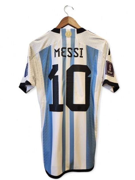 La maglia ufficiale di Lionel Messi per la finale dei Mondiali di calcio del 2022