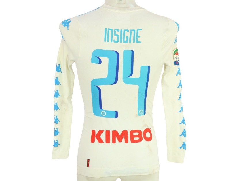 Insigne's Napoli Unwashed Shirt, 2016/17