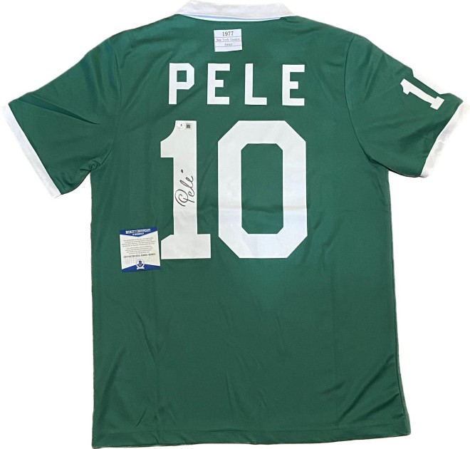 Pelé New York Cosmos 1977 Signed Replica Away Shirt