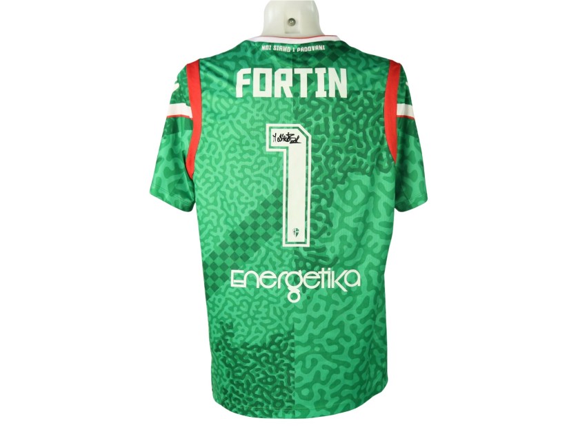 Fortin's Signed Unwashed Shirt, Pro Patria vs Padova 2024