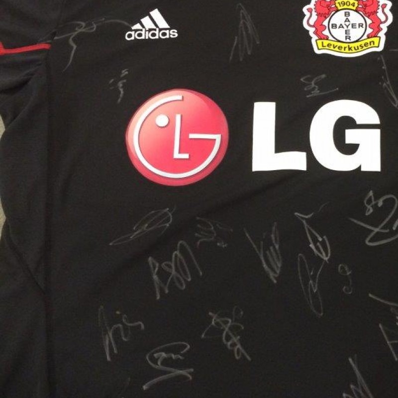 Maglia Bayern Leverkusen firmata dalla squadra, BundesLiga 2013/2014