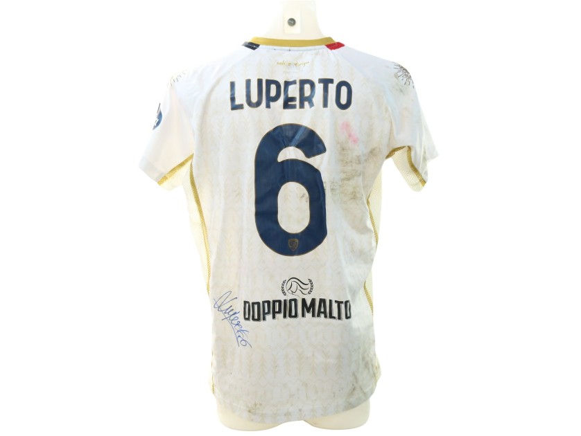 Luperto's Signed Unwashed Shirt, Genoa vs Cagliari 2024