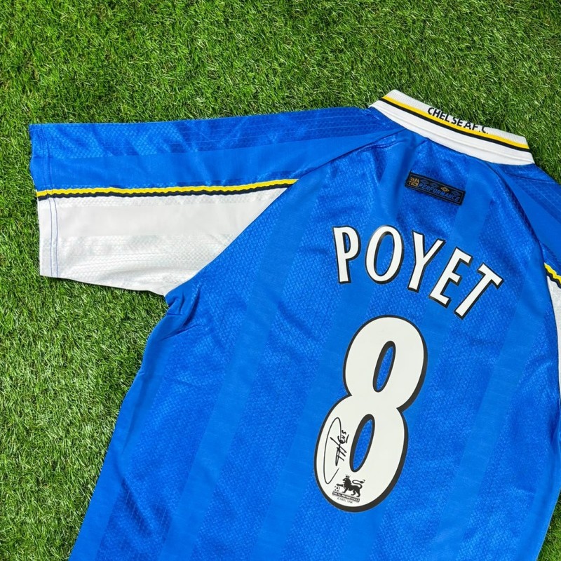Gus Poyet Signed Chelsea 1997-99 Football Shirt COA