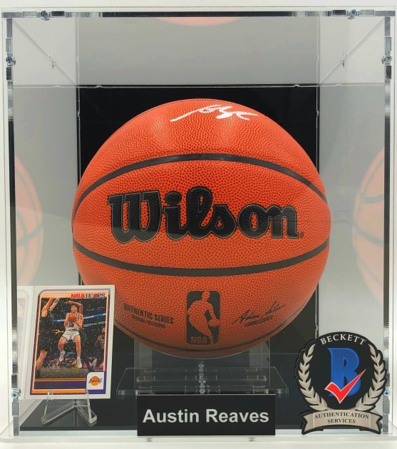 Austin Reaves Signed Basketball Display