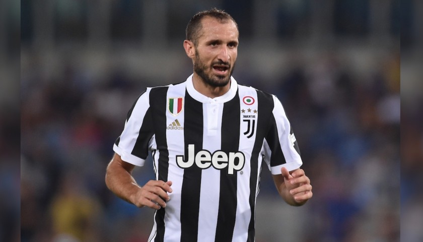 Chiellini's Juventus Worn Supercoppa TIM 2017 Signed Shirt 