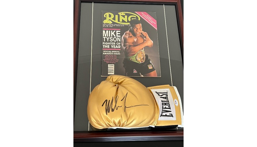 Mike Tyson Signed and Framed Boxing Glove
