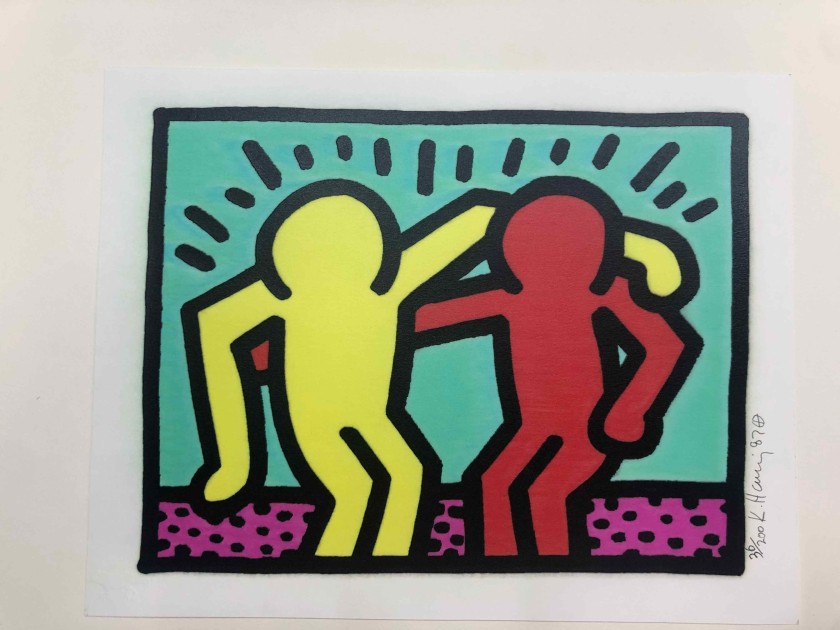 opera "Pop Shop "hand signed by Keith Haring