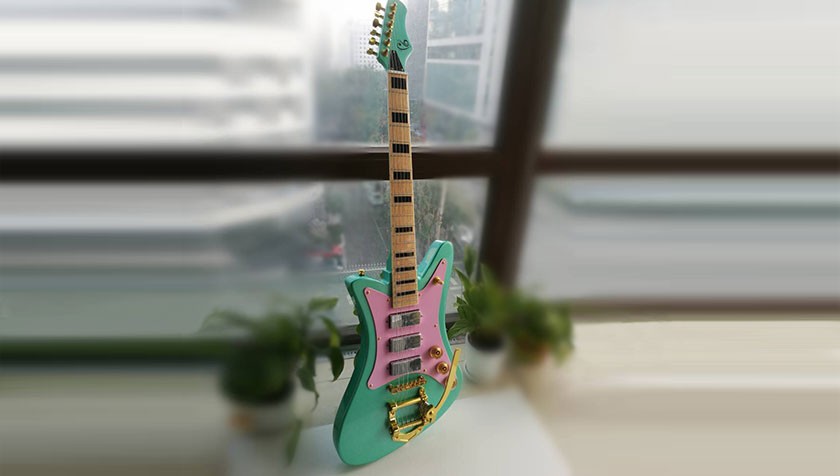 Custom Goldfinch Siren Guitar