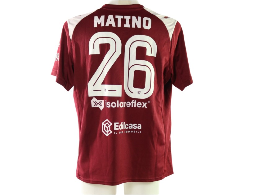 Matino's Unwashed Shirt, Salernitana vs Foggia 2025 - Carlo Ricchetti Special Patch