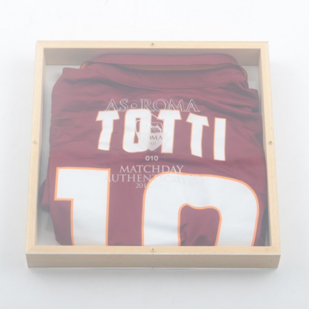 Totti match worn shirt Roma-Atalanta, Serie A 19.04.2015