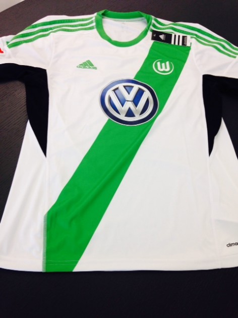 Maglia Luis Gustavo Wolfsburg, Bundesliga 2013/2014 - firmata