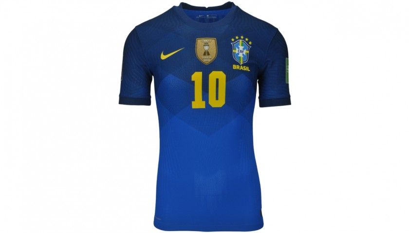 Neymar's Brazil Match Shirt, World Cup Qualifiers 2022, 48% OFF