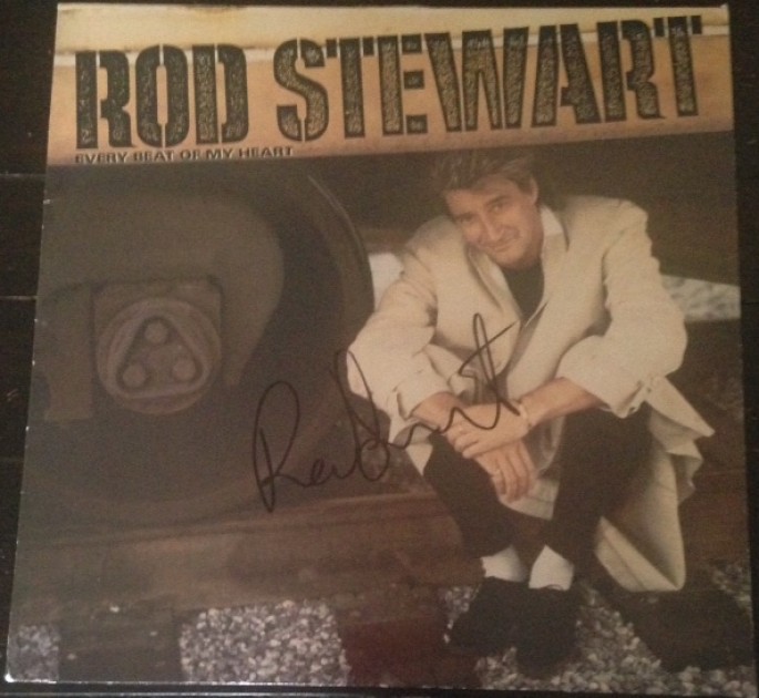 Rod Stewart Signed "Every Beat of My Heart" Vinyl LP