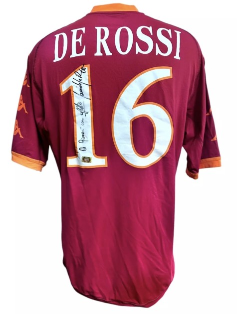 Maglia Preparata De Rossi Roma vs Inter, 2010 - Autografata